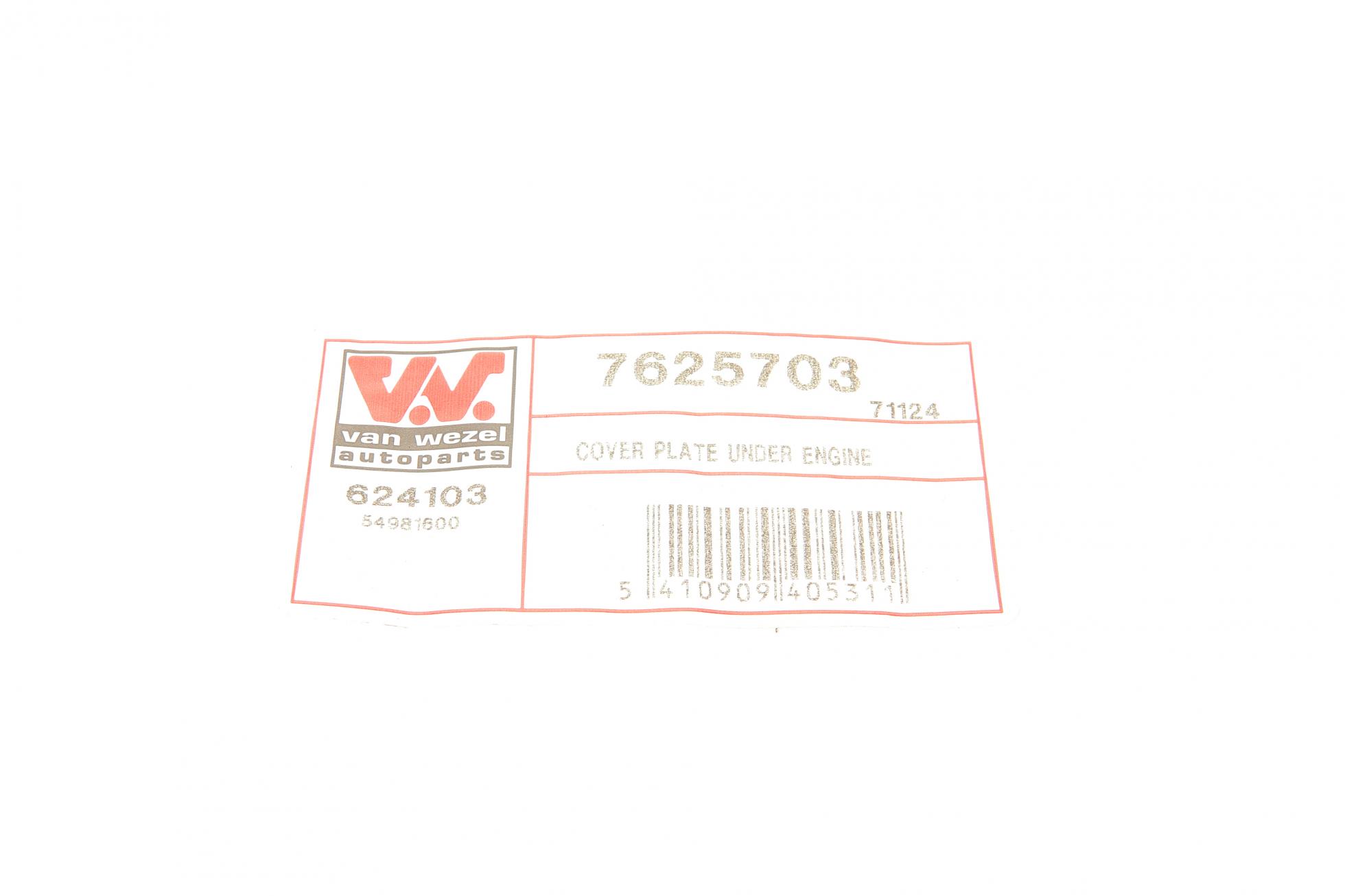 7625703 VAN WEZEL